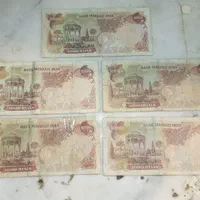 پنج اسکناس قدیمی و اصل هر پنج عدد یک ۶۰۰تومن|کلکسیون سکه، تمبر، اسکناس|تهران, صاحب الزمان|دیوار