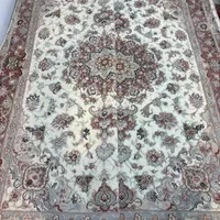 جفت فرش ۶ متری گل ابریشم دستبافت کاشان|فرش|تهران, بهار|دیوار