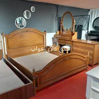سرویس خواب سلین روکشی با تخت دونفره و دراور|تخت و سرویس خواب|مشهد, فرهنگ|دیوار