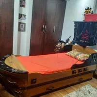 تخت خواب یک نفره|تخت و سرویس خواب|تهران, کاج|دیوار