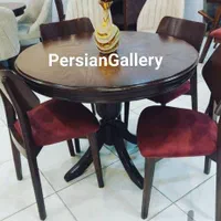 میز نهار خوری با صندلی لهستانی ضربدری راش|میز و صندلی غذاخوری|تهران, گلستان (شهرک راه آهن)|دیوار