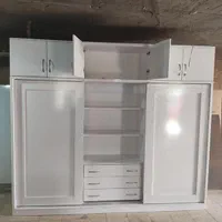 کمد دیواری درب ریلی ۹ کشوmdf|جاکفشی، کمد، دراور|شریفآباد, |دیوار