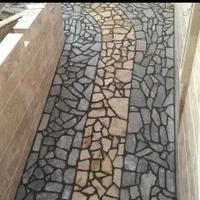 سنگ ورقه ای لاشه فرش کوبیک قلوه سنگ پسکوهک کیوبیک|مصالح و تجهیزات ساختمان|شیراز, شهرک بزین|دیوار