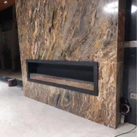 شومینه گازی فلت شیشه کوتاه|بخاری، هیتر، شومینه|لواسان, |دیوار