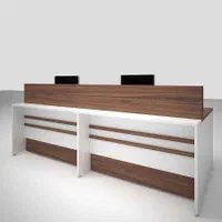 کانتر طرح سنگ MDF میز انتظامات نگهبانی پذیرش|دفتر کار|رشت, ساغری سازان|دیوار
