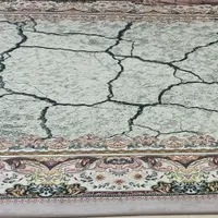 رو فرشی دور کش ۹ متری مخمل( ترمه اصل )