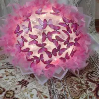 گل روبانی و پروانه ای|گل مصنوعی|اردبیل, |دیوار