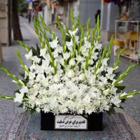 تاج گل روقبری دسته گل و سبد ترحیم با قیمت استثنایی|خدمات پذیرایی، مراسم|کرمانشاه, |دیوار
