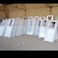 درب و پنجره آلومینیومی+آهنی در چوبی اتاقی با فریم|مصالح و تجهیزات ساختمان|شیراز, محراب|دیوار