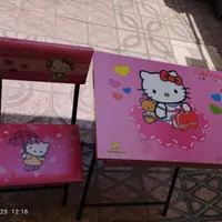 میز و صندلی تحریر کودک Hello kitty