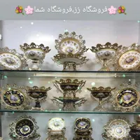 کاسه بشقاب برنز پایه خرچنگی دسته بلبل سایز بزرگ