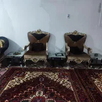 مبل نه نفره باچهارعددجلومبلی شیشه ای
