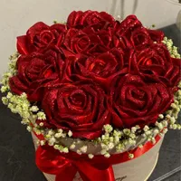 دسته گل باکس گل رز جاودان هدیه ماندگار|گل مصنوعی|مشهد, گلبرگ شمالی|دیوار