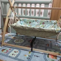 گهواره نوزادی چوب بسیار سبک و قابل حمل|تخت و صندلی بچه|رشت, معلم|دیوار