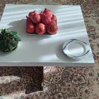 میز مدل سوپر کلاسیک سفید پنج تکه مربع|مبلمان خانگی و میز عسلی|اصفهان, باغ فدک|دیوار