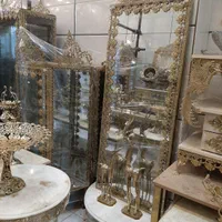 سرویس آینه ایستاده گل رز با کنسول برنز سوگلی|بوفه، ویترین، کنسول|زنجان, |دیوار