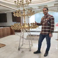 لوستر ۳ طبقه سفارشی|لوستر و چراغ آویز|قم, کاسه گران|دیوار