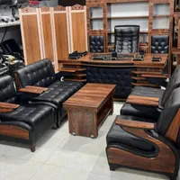 میز صندلی زرشکی کلاسیک مدیریت اداری|دفتر کار|اصفهان, ملاصدرا|دیوار