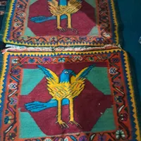 چند تکه قای وقالبچه وپشتی|فرش|یزد, |دیوار
