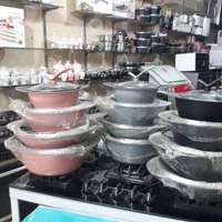 سرویس قابلمه پخت پز چدن ۸ پارچه نو باضمانت|ظروف پخت‌وپز|قزوین, |دیوار