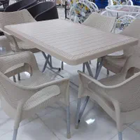 میز و صندلی غذاخوری پایه فلزی تاشو مدل کامفورت|میز و صندلی غذاخوری|چهارباغ, |دیوار