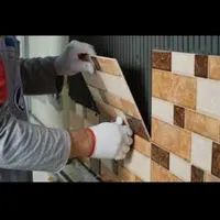 خورده کاری کاشی و نما و سنگ سرامیک باربیکیو شومینه