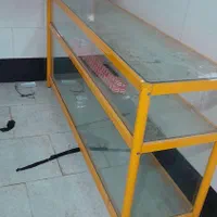 فر پیتزا میز دخل قفسه شیشه ای دکور چرخشی
