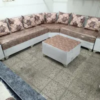 مبل ال با کوسن شیک|مبلمان خانگی و میز عسلی|دزفول, |دیوار
