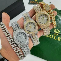 ساعت رولکس دی دیت فول نگین کاری شده rolex