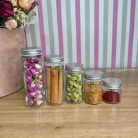 جا ادویه مکارتی شیشه بانکه ظرف حبوبات کتیبه ای|ظروف نگهدارنده، پلاستیکی، یک‌بارمصرف|تهران, علی‌آباد|دیوار