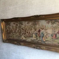 تابلو قدیمی کوبلن (سوزن دوزی) فرانسوی|تابلو، نقاشی، عکس|شیراز, فرهنگ شهر|دیوار