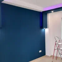 نقاشی ساختمان مدرن (طرح کاغذ دیواری)|خدمات پیشه و مهارت|ساری, |دیوار