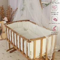 تخت و گهواره کنارمادر تاشو سحر چوب روس برند Danini|تخت و صندلی بچه|گرگان, |دیوار