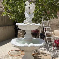 آبنما مجسمه دار فرشتگان بتن گلاس مقاوم شیک|مصالح و تجهیزات ساختمان|یزد, |دیوار