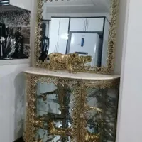 بوفه آینه برنز