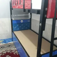 تختخواب فلزی دوطبقه استقلال دورنگ|تخت و سرویس خواب|مشهد, رسالت|دیوار