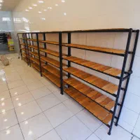 قفسه دکور با چوب ترموود کد ۰۲