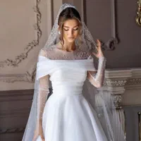 لباس عروس اروپایی ژورنالی کد ۱۲۱۱ مزون مطهره