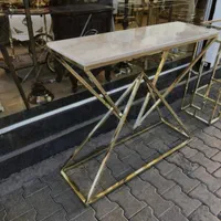 آیینه کنسول فلزی استیل دکوری مدل هفتی|بوفه، ویترین، کنسول|آفتاب, |دیوار