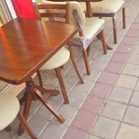 میز و صندلی چوب|میز و صندلی غذاخوری|رشت, رودبارتان|دیوار