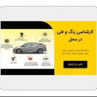 کارشناس سلامت بدنه و فنی خودرو در محل تشخیص رنگ