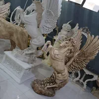 مجسمه تندیس شیر اسب حیوانات فرشتگان فایبرگلاس|مجسمه، تندیس، ماکت|بوشهر, |دیوار