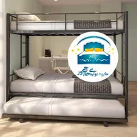 تخت خواب۳سه طبقه حاجی پور(تختخواب سه نفره)تشک پارس|تخت و سرویس خواب|مشهد, حسین‌آباد|دیوار