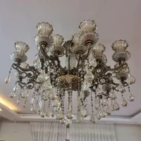 لوستر ۱۰ شاخه و ۲۰ چراغ|لوستر و چراغ آویز|فلاورجان, |دیوار