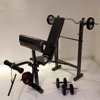 دستگاه بدنسازی(۱۲ کاره) میزبدنسازی وزنه هالتر