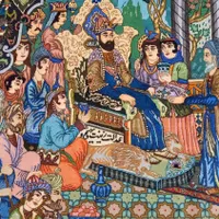 تابلو فرش دستباف ۶ متری سلطان محمود وفردوسی شاهکار|تابلو فرش|تهران, پونک|دیوار
