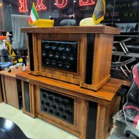 ست کامل میز صندلی مدیریت نیمست نیم ست اداری مبل۴
