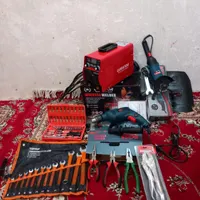 پک ۹قلم دستگاه جوش سنگ فرز دلر اچار جعبه بوکس|ماشین‌آلات صنعتی|مشهد, مهدی آباد|دیوار