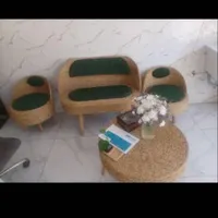 مبل نیم ست حصیری