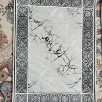 فروش فرش پا دری طرح سنگ رنگ طوسی